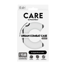 Telefono dėklas - CARE™ by PanzerGlass® "Urban Combat" dėklas, skirtas iPhone 16 Plus, skaidrus Telefono dėklas - CARE™ by PanzerGlass® "Urban Combat" dėklas, skirtas iPhone 16 Plus, skaidrus