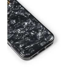 Telefono dėklas - Ideal of Sweden iPhone 16 MagSafe dizainerio perlamutrinis juodas