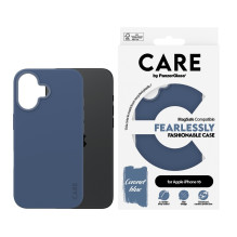 Telefono dėklas - CARE™ by PanzerGlass® dėklas su MagSafe, skirtas iPhone 16, mėlynas
