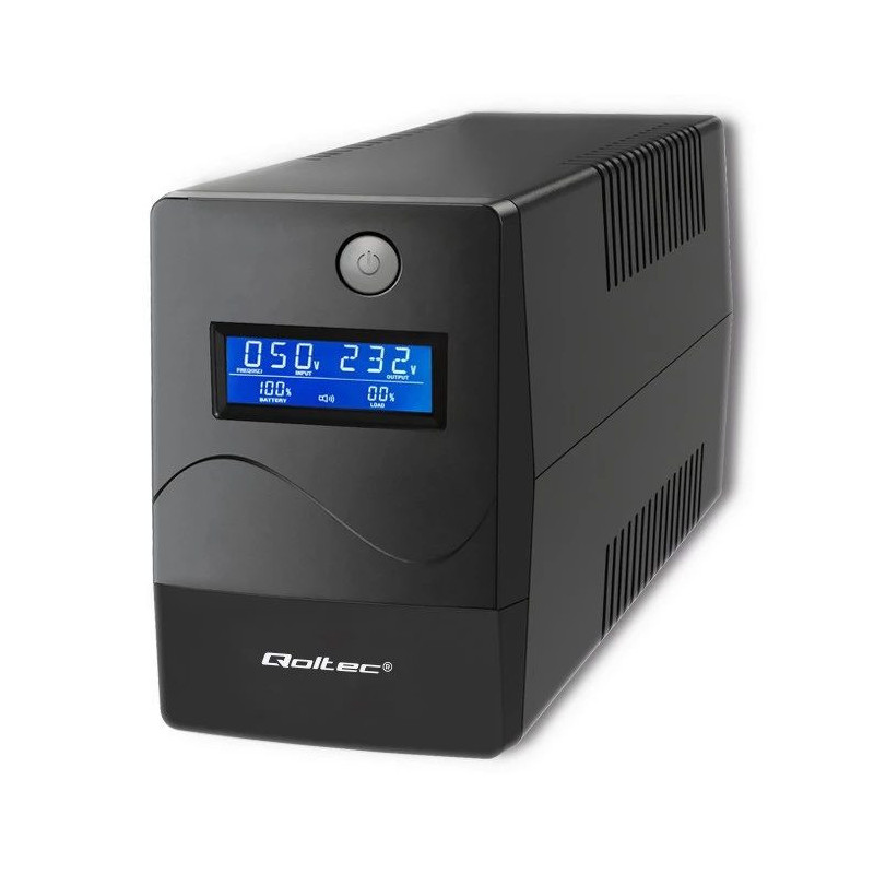 Qoltec Monolith nepārtrauktās barošanas avots (UPS) Double-conversion (Online) 0.45 kVA 240 W 2 AC kontaktligzdas