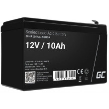 UPS akumulators Green Cell AGM50 12 V 10 Ah VRLA AGM, 65×151×95 mm, 2,45 kg, melns