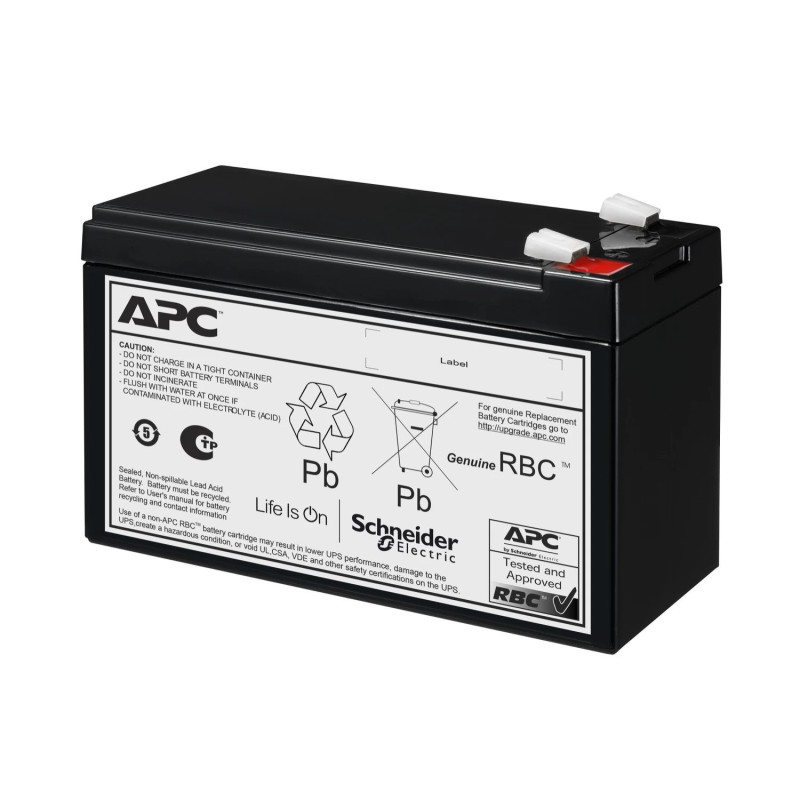 APC Replacement Battery Cartridge 177, Slēgts svina-skābes akumulators (VRLA), 24 V, 9 Ah, 1 gab., Melns, bez dzīvsudrab