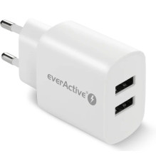 Lādētājs 2x USB 2,4A 12W balts