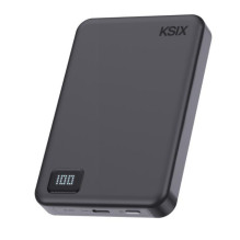 Ksix Powerbank Magslim 10000 mAh Magnetic 15W USB-C PD 20W Digital Display Black Ksix Powerbank Magslim 10000 mAh Magnetic 15W USB-C PD 20W Digital Display Black