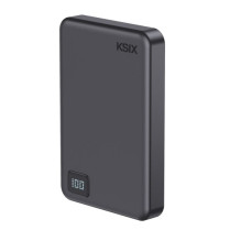 Ksix Powerbank Magslim 10000 mAh Magnetic 15W USB-C PD 20W Digital Display Black Ksix Powerbank Magslim 10000 mAh Magnetic 15W USB-C PD 20W Digital Display Black