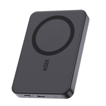 Ksix Powerbank Magslim 10000 mAh Magnetic 15W USB-C PD 20W Digital Display Black Ksix Powerbank Magslim 10000 mAh Magnetic 15W USB-C PD 20W Digital Display Black