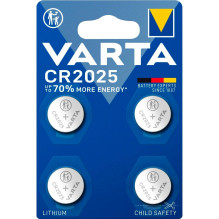 Vienreizējās lietošanas baterija Varta 06025 101 404 CR2025 Litija 20mm
