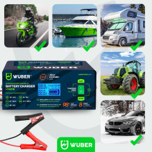 Automobilio akumuliatoriaus įkroviklis - WUBER W14018 10 A 2-24 V Garnet