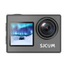 Veiksmo kamera - SJCAM SJ4000 su dviem ekranais, 4K, Wi‑Fi, 16 MP, 30 kadr. / s, 170° objektyvu, atspari vandeniui iki 3