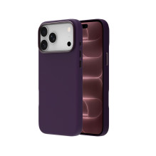 Telefono dėklas - Just Must iPhone 18 Pro Max odinis dėklas su "MagSafe", violetinis