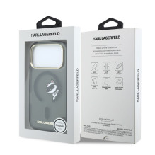 Karl Lagerfeld Apple iPhone 18 Pro HC MagSafe IML Peekaboo Print & Metal Frame Black Karl Lagerfeld Apple iPhone 18 Pro HC MagSafe IML Peekaboo Print & Metal Frame Black