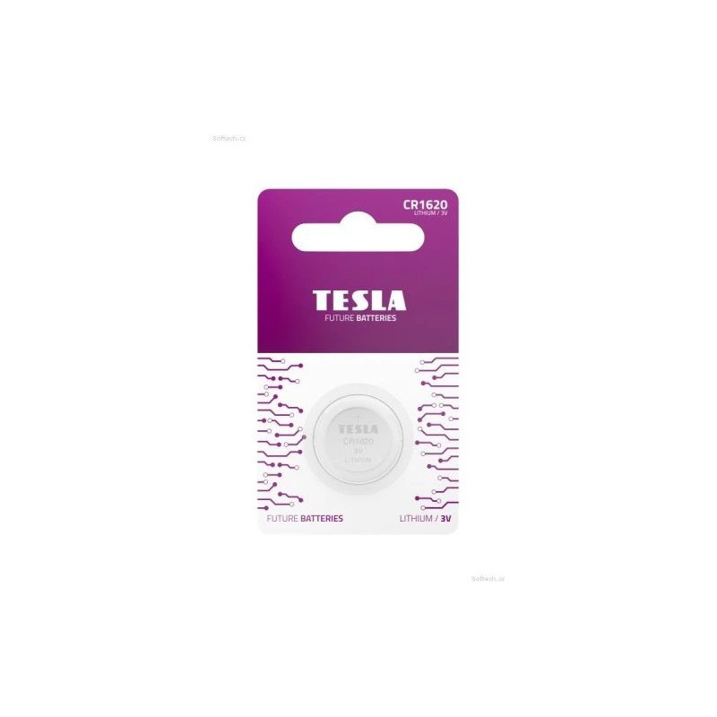 Baterija Tesla CR1620 Litija 60 mAh (1 gab.)