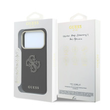 Guess Apple iPhone 18 Pro SW Grained PU & Big Resin Logo Black Guess Apple iPhone 18 Pro SW Grained PU & Big Resin Logo Black