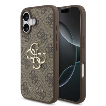 Case Guess PU 4G Metal Logo Apple iPhone 17 brown