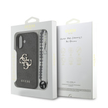 Dėklas Guess PU 4G Metal Logo Strap Apple iPhone 17 juodas Dėklas Guess PU 4G Metal Logo Strap Apple iPhone 17 juodas