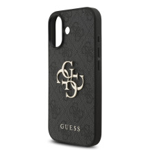 Dėklas Guess PU 4G Metal Logo Strap Apple iPhone 17 juodas Dėklas Guess PU 4G Metal Logo Strap Apple iPhone 17 juodas