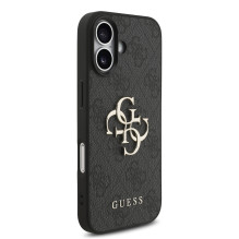 Dėklas Guess PU 4G Metal Logo Strap Apple iPhone 17 juodas Dėklas Guess PU 4G Metal Logo Strap Apple iPhone 17 juodas