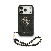 Case Guess PU 4G Metal Logo Strap Apple iPhone 17 Pro black Case Guess PU 4G Metal Logo Strap Apple iPhone 17 Pro black