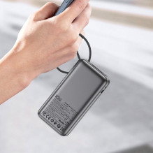 External battery Power Bank Acefast M7-10000 PD30W With Cable 10000mAh black External battery Power Bank Acefast M7-10000 PD30W With Cable 10000mAh black