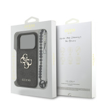 Dėklas Guess PU 4G Metal Logo Strap Apple iPhone 17 Pro juodas Dėklas Guess PU 4G Metal Logo Strap Apple iPhone 17 Pro juodas