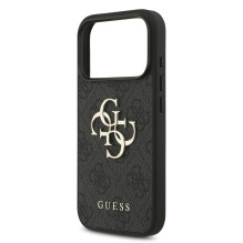 Case Guess PU 4G Metal Logo Strap Apple iPhone 17 Pro black Case Guess PU 4G Metal Logo Strap Apple iPhone 17 Pro black