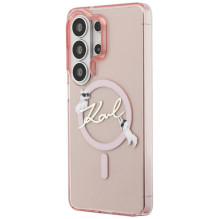 Case Karl Lagerfeld IML Choupette Karl Script Logo Magnetic Samsung S948 S26 Ultra pink Case Karl Lagerfeld IML Choupette Karl Script Logo Magnetic Samsung S948 S26 Ultra pink