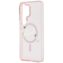 Case Karl Lagerfeld IML Choupette Karl Script Logo Magnetic Samsung S948 S26 Ultra pink Case Karl Lagerfeld IML Choupette Karl Script Logo Magnetic Samsung S948 S26 Ultra pink