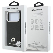Case Karl Lagerfeld PU Karl and Choupette Heads Pins MagSafe Apple iPhone 17 Pro black Case Karl Lagerfeld PU Karl and Choupette Heads Pins MagSafe Apple iPhone 17 Pro black