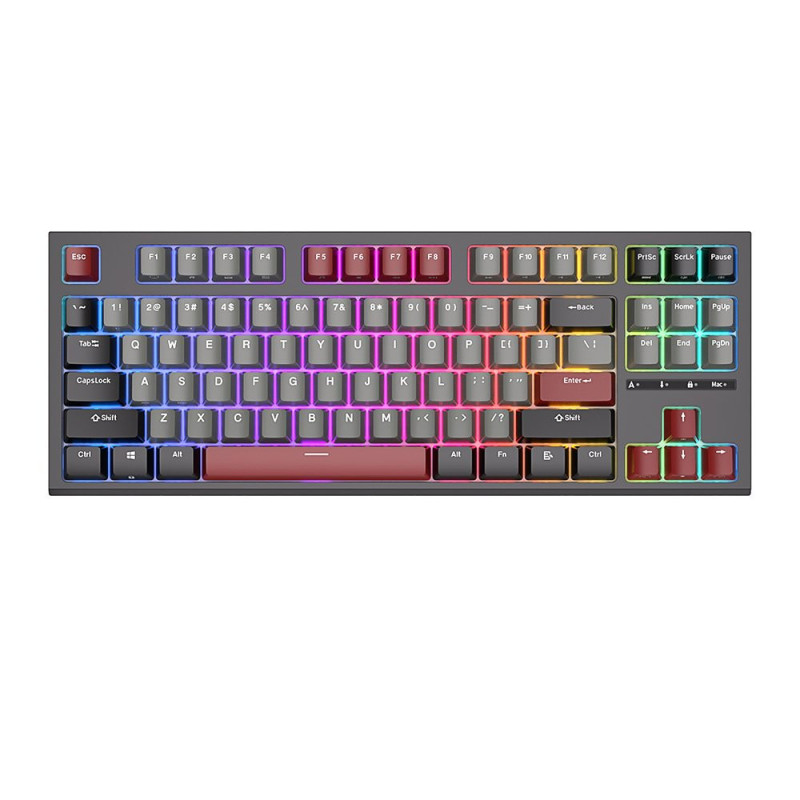 ROYAL KLUDGE RKR87 Black, Red Switch, US