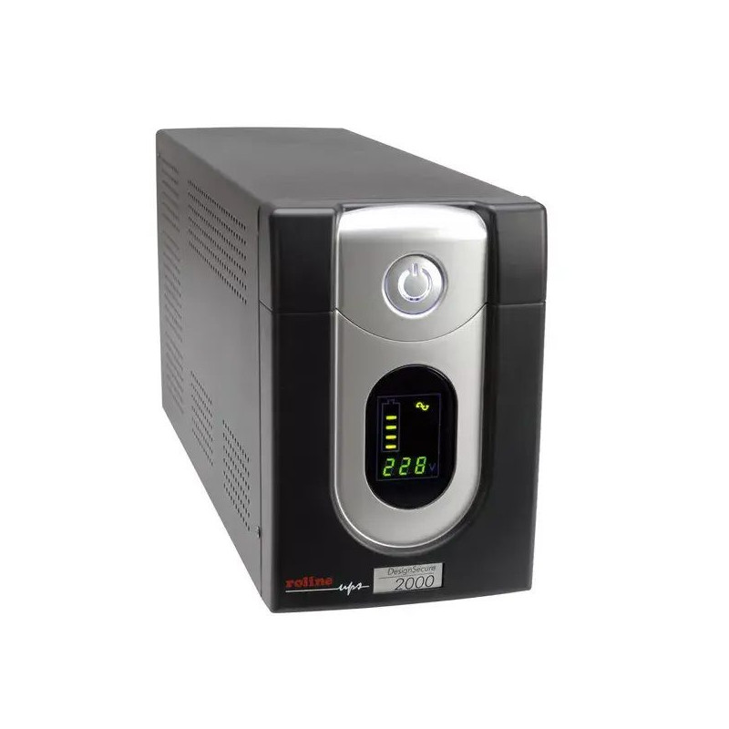 UPS ROLINE DesignSecure 2000 - 2 kVA / 1200 W, līnij-interaktīvs, 6×C13, AVR