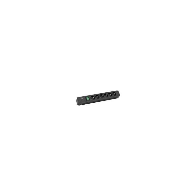 Extension cord Bachmann Primo 2 2m 6 Sockets Black