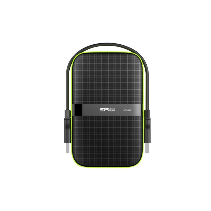 SILICON POWER Armor A60 - Kietasis diskas - 5TB - išorinis (nešiojamasis) - 2,5 colio (6,4 cm) - USB 3,1 Gen 1 - Juodas 