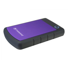 Transcend StoreJet 25H3P - Hard disk - 1TB - extern - 6.4 cm (2.5) - SuperSpeed USB - 5400 U / min - Buffer: 8MB - brill