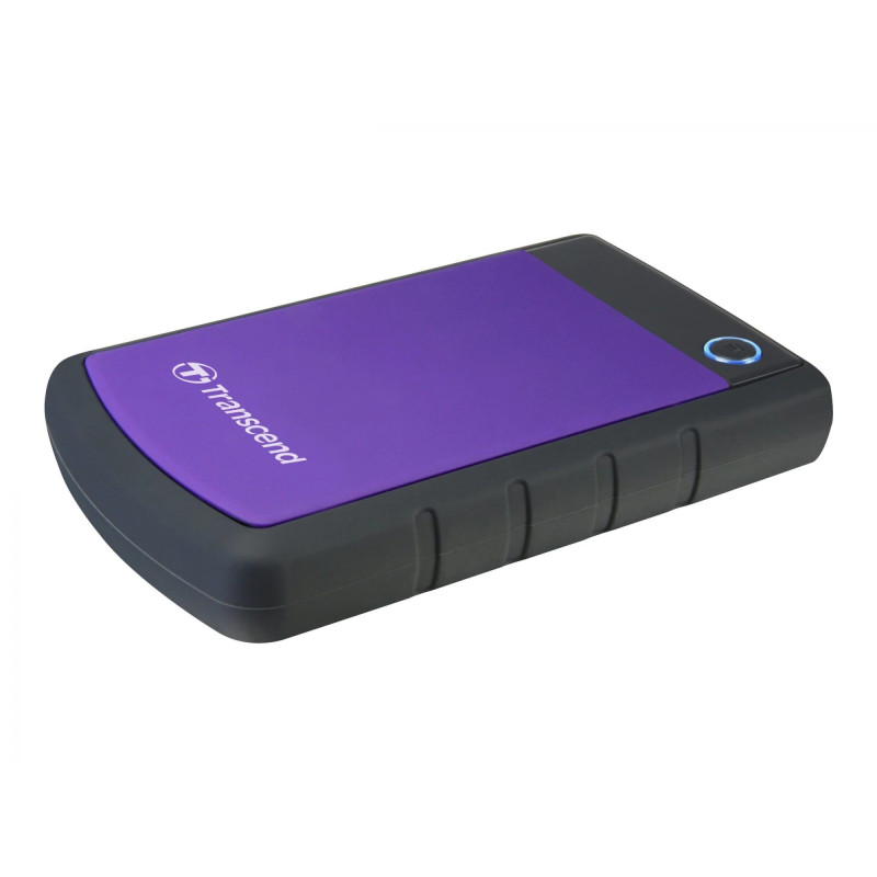 Transcend StoreJet 25H3P - Hard disk - 1TB - extern - 6.4 cm (2.5) - SuperSpeed USB - 5400 U / min - Buffer: 8MB - brill
