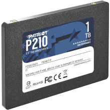 Patriot P210 1 TB 2.5 collu SATA III SSD — 500 MB / s lasīšana, 400 MB / s rakstīšana, 7 mm augstums