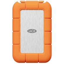 LaCie Rugged SSD4 STND4000400 4 TB External SSD USB4 Gen 3x2 Thunderbolt USB Type-C, Orange / Stainless Steel