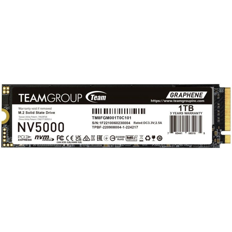 SSD disks Team Group 1TB M.2 NVMe PCIe 4.0 TM8FGM001T0C101