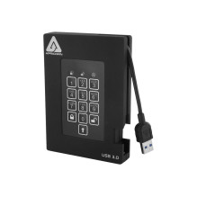 Apricorn Aegis Padlock Fortress A25-3PL256-500F ārējais cietais disks 500GB - USB 3.2 Gen 1 - AES 256 bitu aparatūras ši