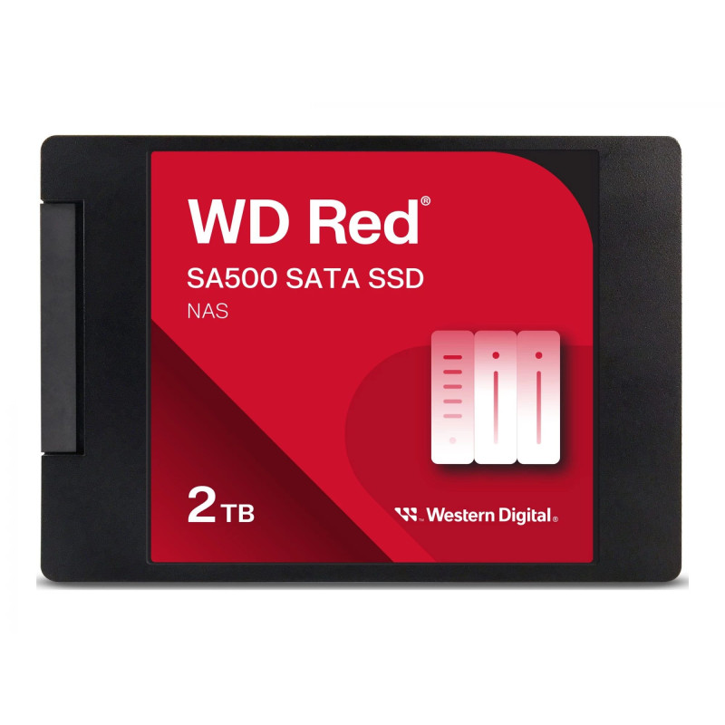 SSD disks Western Digital Red SA500 2TB 2,5 collu SATA III, 3D NAND, NAS