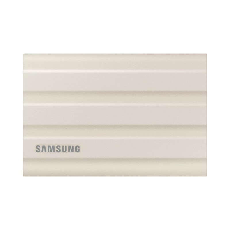 External SSD Samsung MU-PE2T0K 2 TB NVMe portable USB Type-C 3.2 Gen 2, read 1050 MB/s, write 1000 MB/s, beige rubber ca