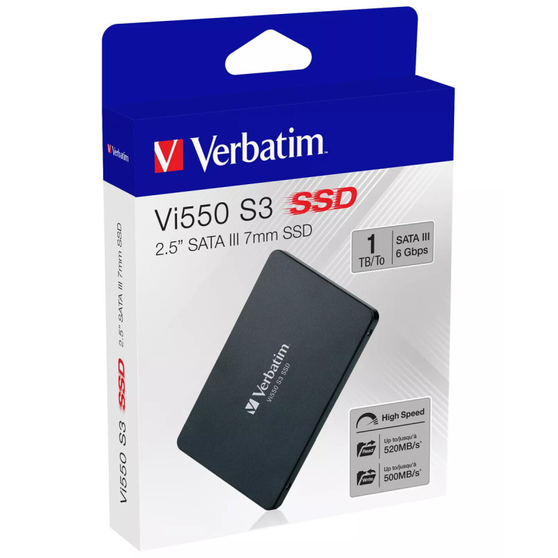 Verbatim Vi550 S3 1TB 2.5 collu SATA III SSD disks