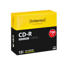 CD-R Intenso 1801622 700 MB 52x Printable 10 gab. Slim Case