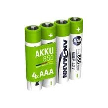 Ansmann 1x4 NiMH Akumulators Micro AAA Tips 850 800 mAh maxE - Akumulators - Micro (AAA) (1311-0024)