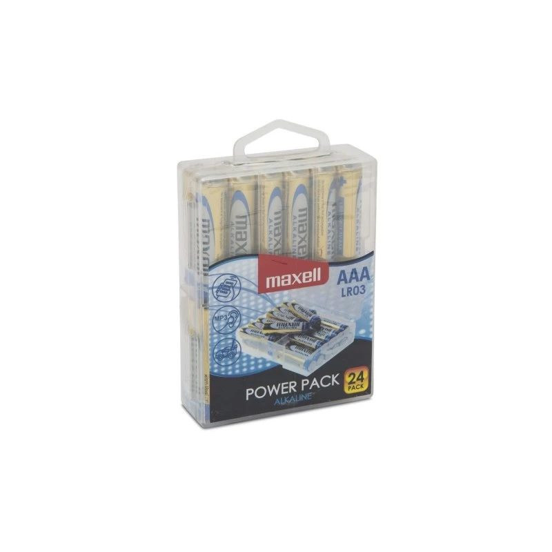 MAXELL sārma baterija LR03, VĒRTĪBU KASTE 24 gab.