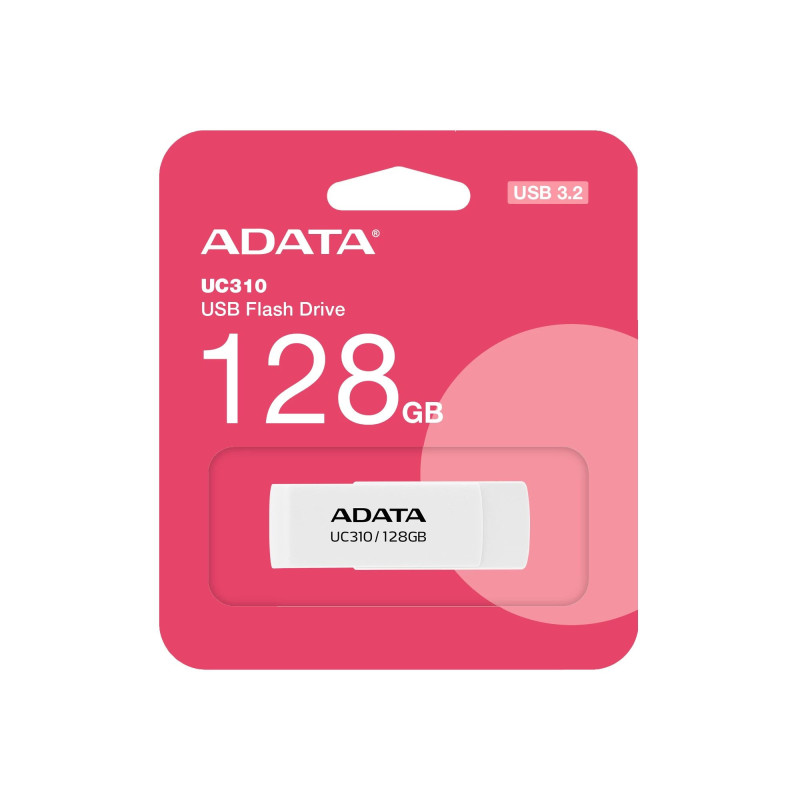ADATA UC310 USB zibatmiņa 128 GB USB Type-A 3.2 Gen 1 Balta