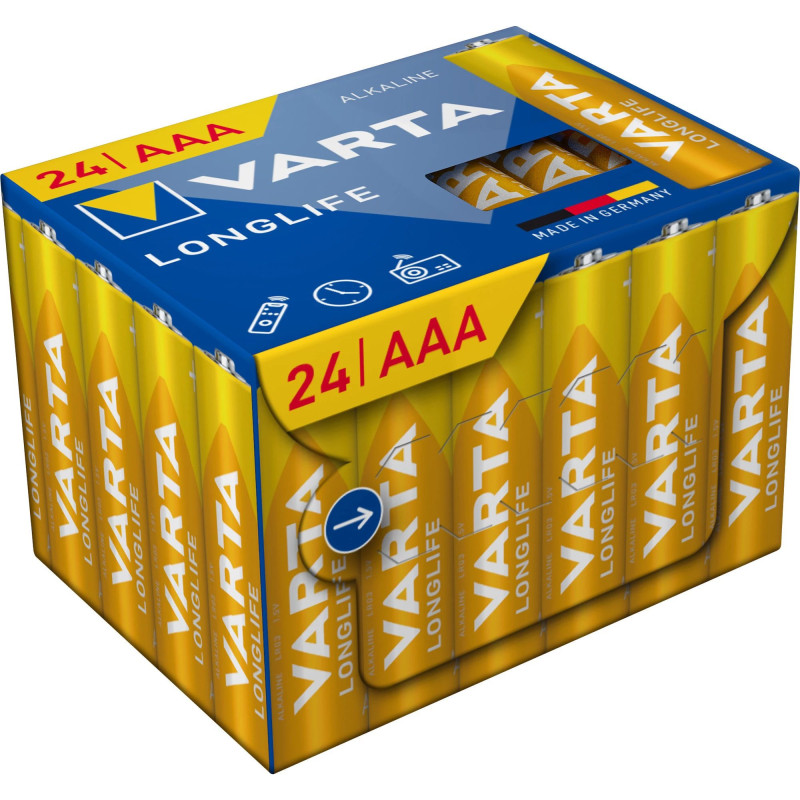 Ilgaamžės baterijos LR03 dėžutė, AAA (Micro) (24 vnt.)