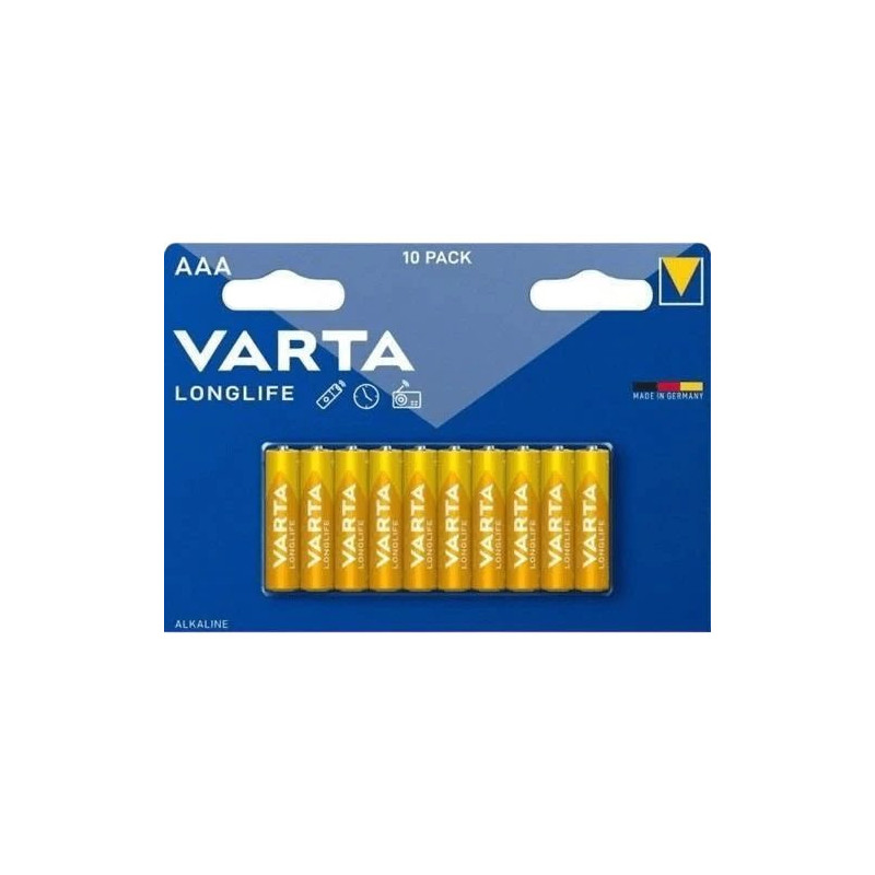 Varta LONGLIFE Power AAA šarminės baterijos – 10 vnt. pakuotė (modelis 4903121761)