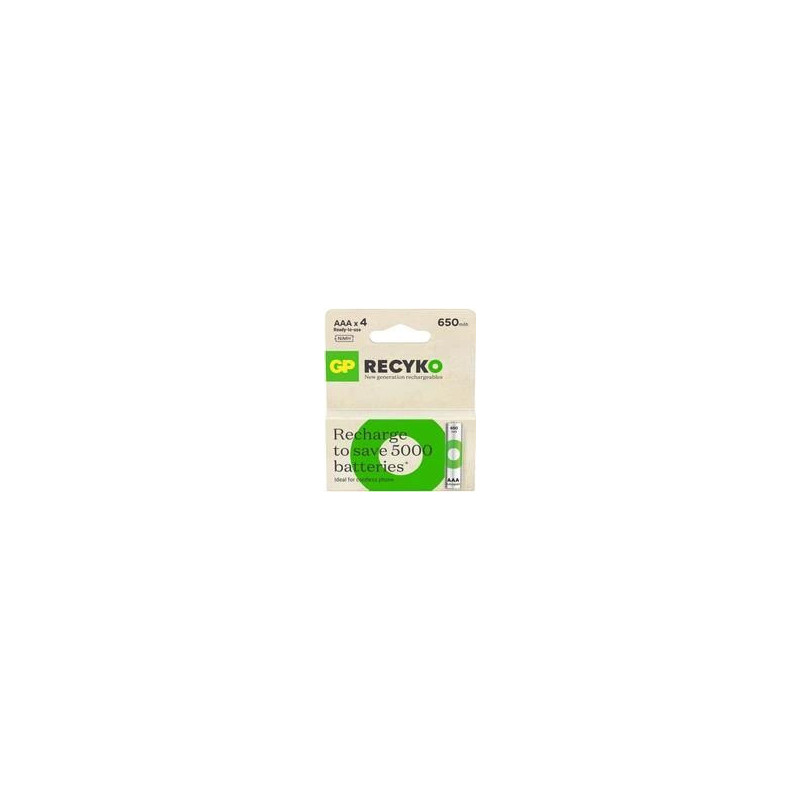 Baterija GP ReCyko Micro AAA 650 mAh 1,2 V