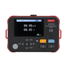 UNI-T UT677A+ Akumulatora iekšējās pretestības mērītājs ar 3.5 inch TFT LCD, USB, 1000 grupu atmiņu
