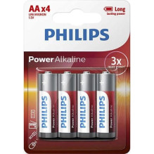Philips Power Alkaline baterija LR6P4B / 10 (AA, 1.5 V, 4 gab.)